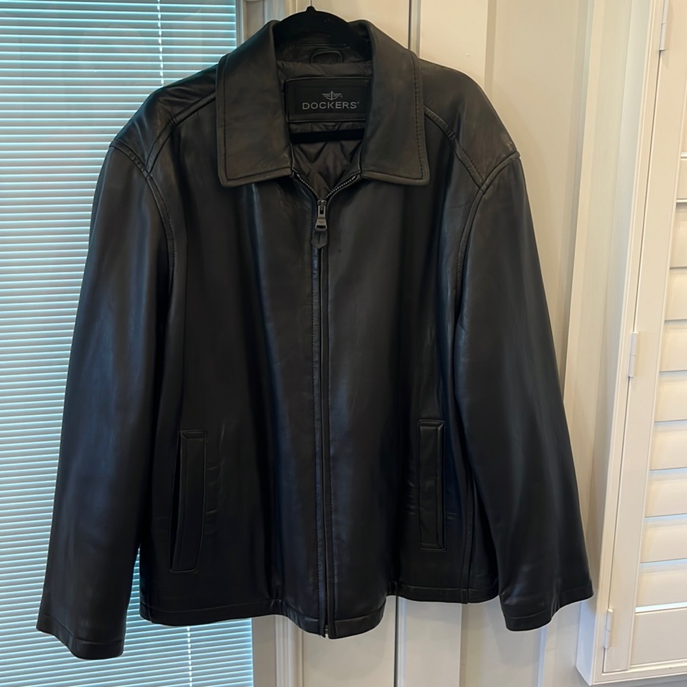 Men’s Dockers leather jacket size XXL